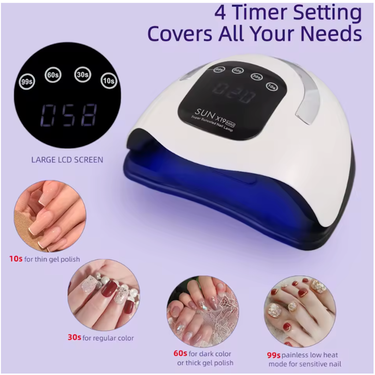 SUN X19 MAX UV LED Nail Lamp – 320W Fast Gel Dryer